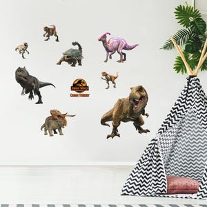 Adhesivo de pared de Jurassic Chaos Theory - Conjunto de 8 personajes