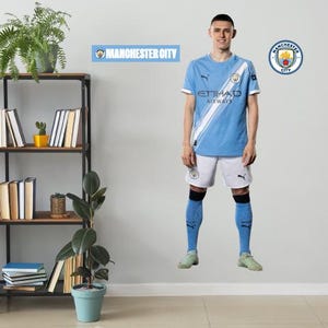 Official Manchester City Wall Sticker - Phil Foden 25/26 Player Wall Decal