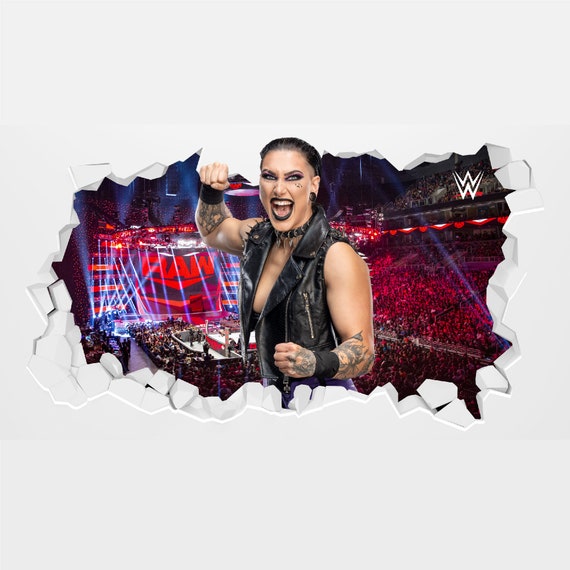 WWE ウォールステッカー - リア・リプリー 壊れた壁 - Etsy 日本