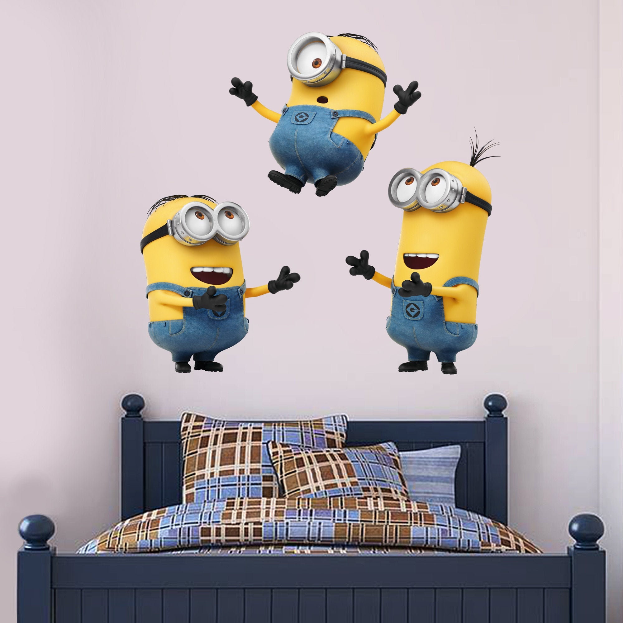 Despicable Me 3 Minions Playing Wall Sticker Etsy Despicable Me 3 Minions Playing Wall Sticker Etsy