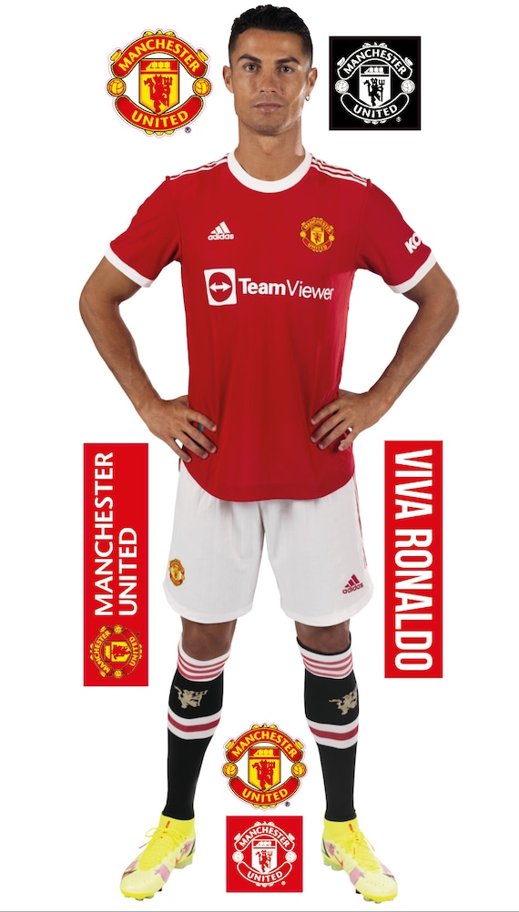 Manchester United Football Club Cristiano Ronaldo 21/22 Cut Out Wall
