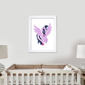 My Little Pony Print - Twilight Sparkle Print Kids Wall Art Pony Decor