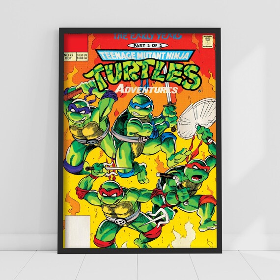 Teenage Mutant Ninja Turtles Print - Comic Cover No 72 Oct Poster