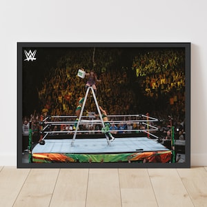 WWE Print - MITB Iyo Sky Win Poster Wrestling Wall Art