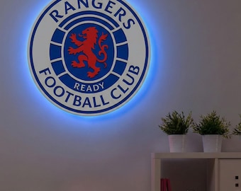 Stemma dei Rangers FC retroilluminato a LED Wallpop