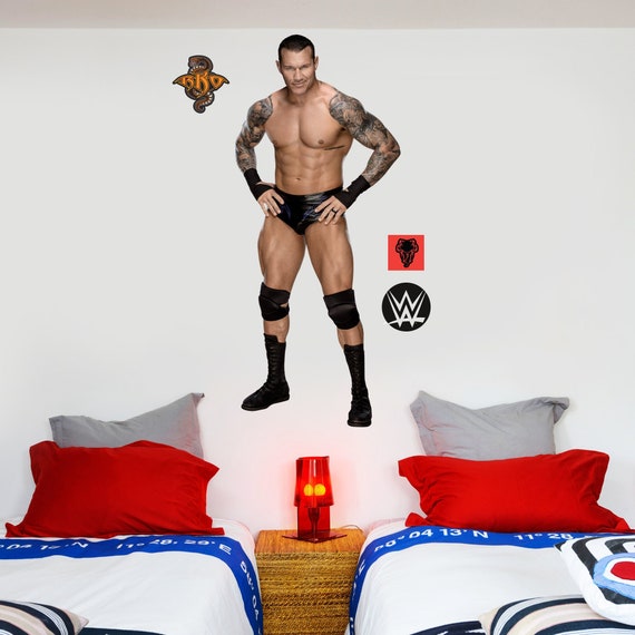 WWE Randy Orton Wrestler Decal Bonus Wall Sticker Set - Etsy 日本