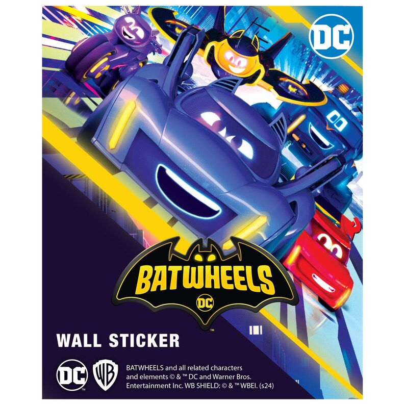 Batwheels™ Wall Sticker - Batwing Decal DC Superhero Art - Etsy