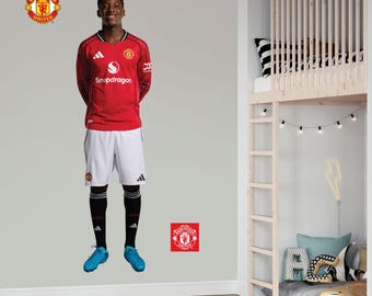 Manchester United FC Wall Sticker - Kobbie Mainoo 25/26 Player + MUFC Decals