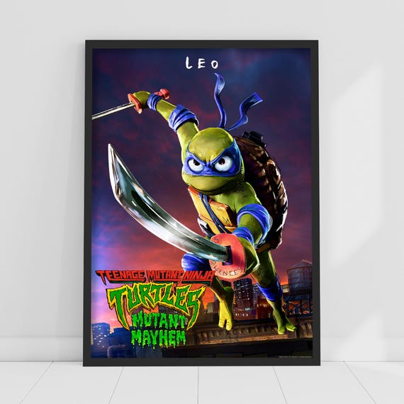 Teenage Mutant Ninja Turtles Print - Leo Mutant Mayhem Poster TMNT