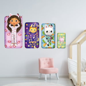 Gabby&#39;s Dollhouse Wall Sticker - Bedtime Group Wall Art Kids Decal
