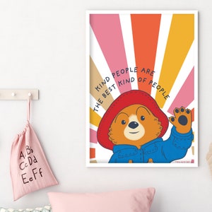 Paddington Bear TV Print - Kind People Quote Wall Art Print