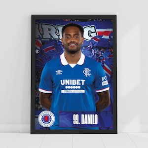 Impresión del Rangers Football Club - Póster de Danilo 25/26 (jugador)