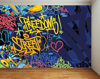 Graffiti Full Wall Mural - Graffiti Tag Wall Art