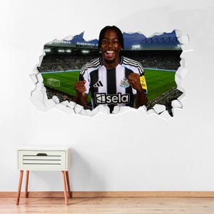 Newcastle United Football Club - Adhesivo de pared roto Elanga 25/26 imagen 1