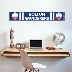 Bolton Wanderers Football Club Official Scarf Wall Sticker Decal