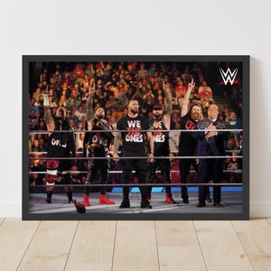 WWE Print - The Bloodline in Ring Poster Wrestling Wall Art