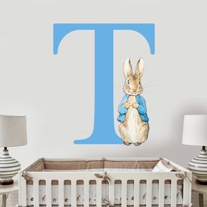 Peter Rabbit Letter & Name Wall Sticker - Officially Licensed Artwork ...