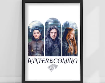 Game of Thrones™ Print – Winter Is Coming Trio Poster Wall Art