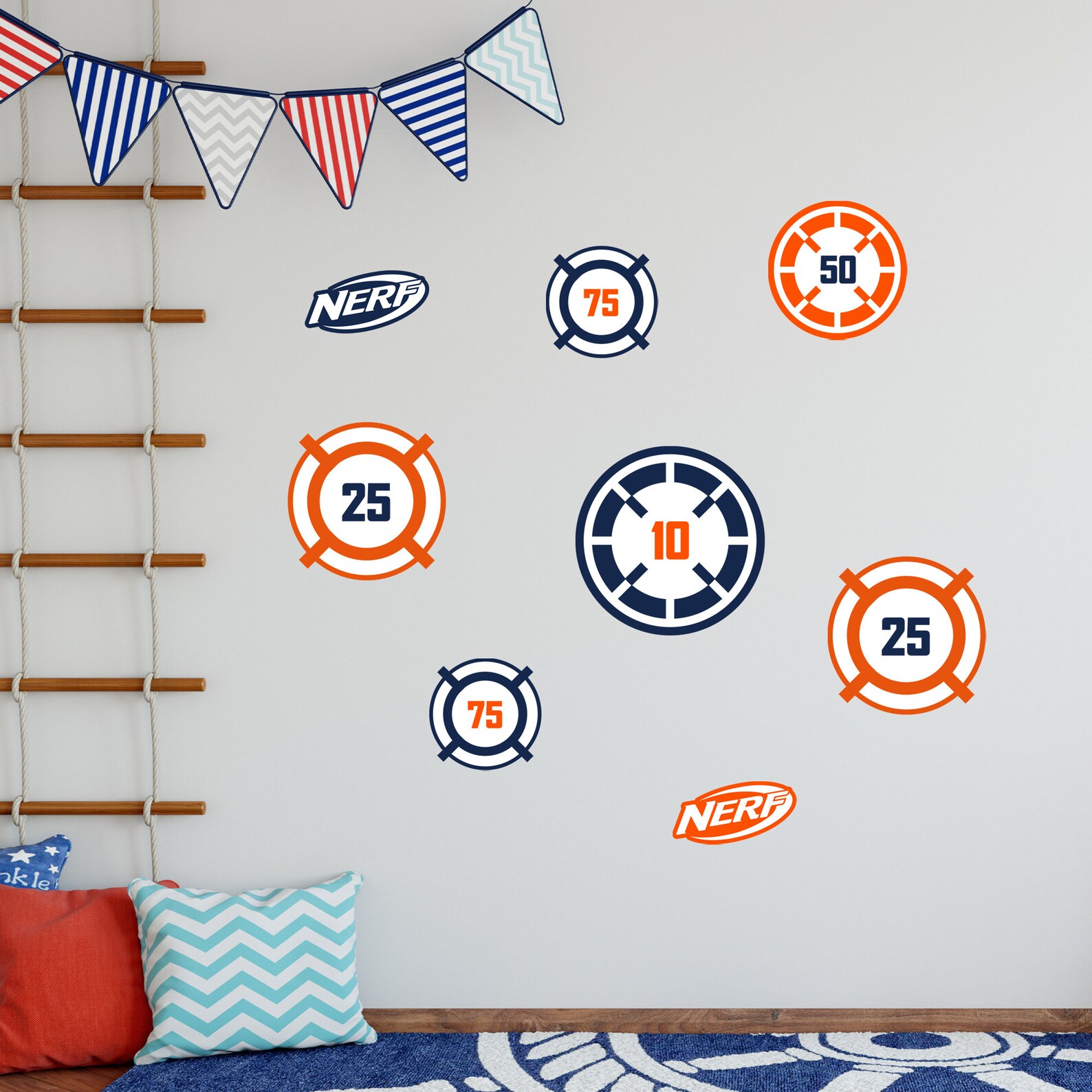 Nerf Target Icon Nerf Wall Sticker - Target Icons Set Wall Art - Etsy