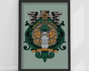 Game of Thrones™ Print – House Hightower Crest Poster Wall Art