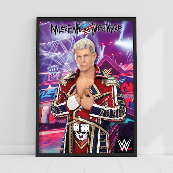 WWE Print - Cody Rhodes Crowd Poster Wrestling Wall Art - Etsy