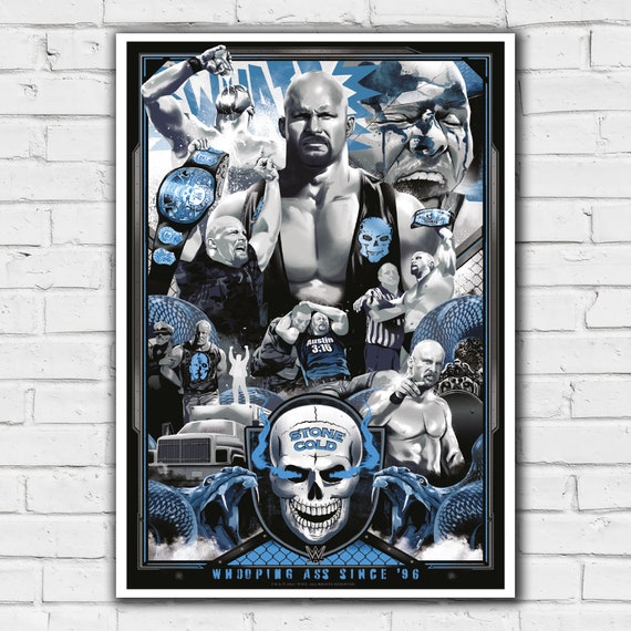 WWE プリント - ストーン コールド スティーブ オースティン