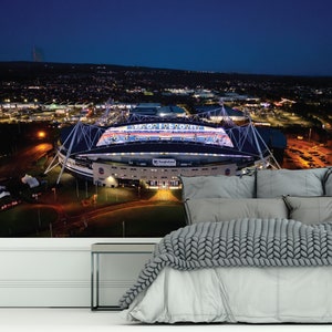 Bolton Wanderers Football Club Full Wall Mural Stadium Night Time Official Sticker