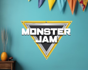 Monster Jam Wall Sticker - Logo Decal Wall Art