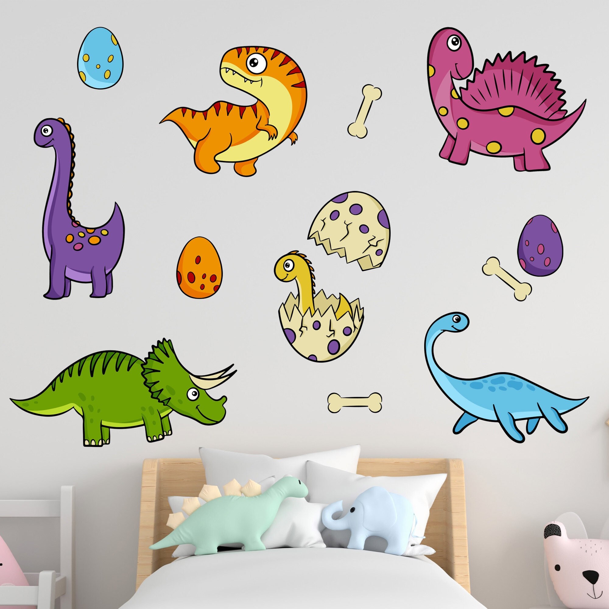 Jogo De Cama Casal Infantil Baby Dinossauro Desenho Fofo