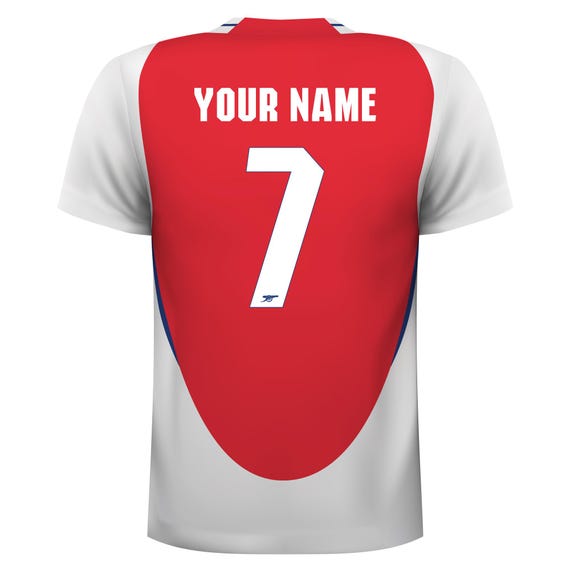 Arsenal FC Wall Sticker Personalised Name Number Shirt 24 25 Gunners Decal Set Etsy Denmark