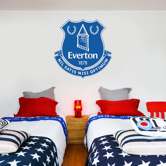 Everton Football Club Crest Toffees Wall Sticker Set Etsy