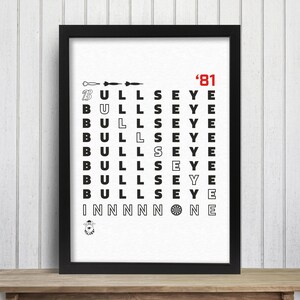 Bullseye Darts Print - Bullseye In One Repeat Poster