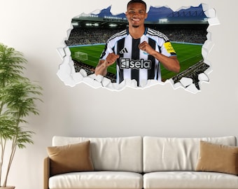 Newcastle United Football Club - Thiaw 25/26 Broken Wall Sticker