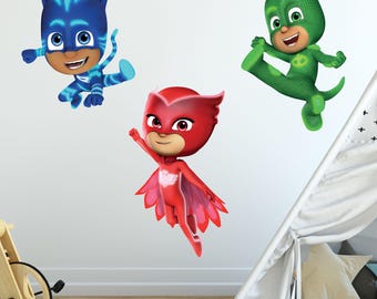PJ Masks Power Heroes Wall Sticker - Core 3 Decal Set Wall Art