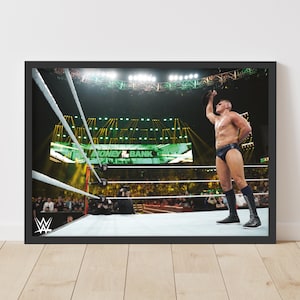 WWE Print - MITB Gunther Win Poster Wrestling Wall Art