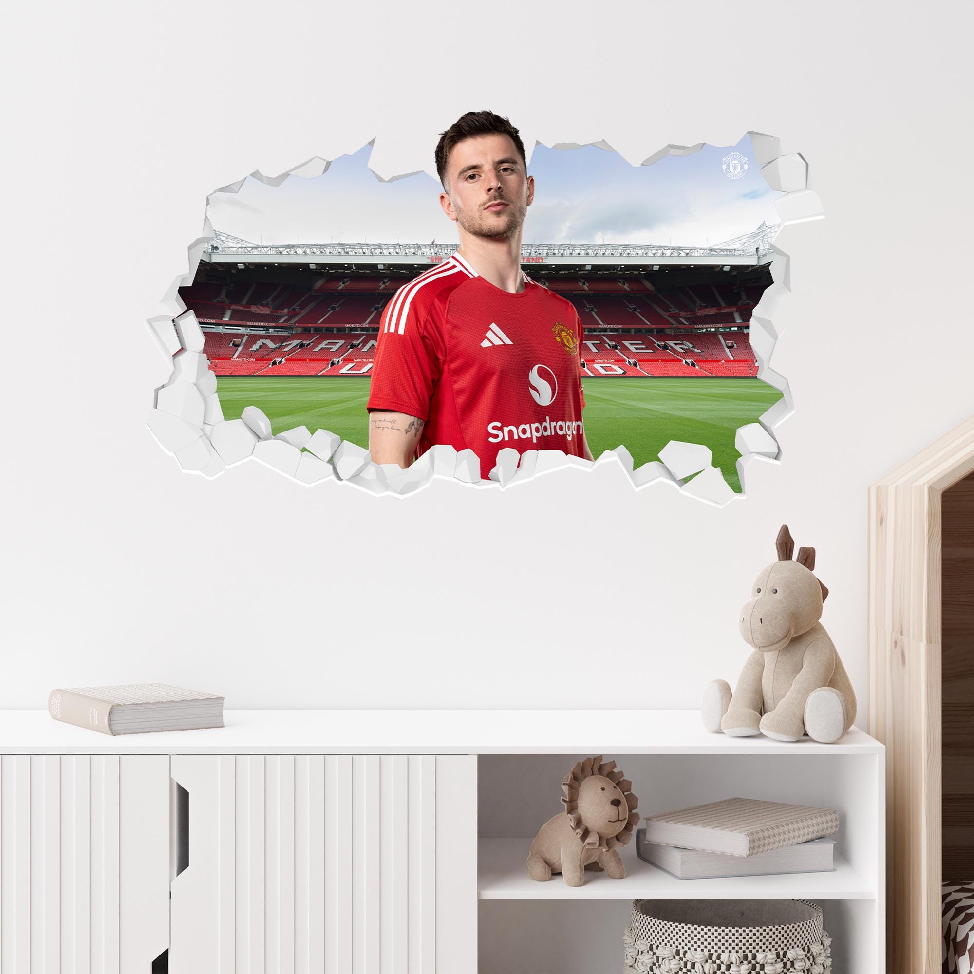 Manchester United FC Wall Sticker - Mason Mount 24/25 Broken