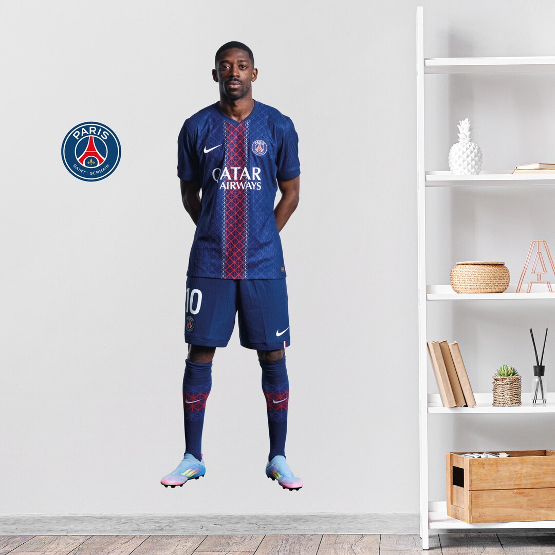 Paris Saint-germain Wall Sticker - Dembele 25-26 Player Wall Decal PSG ...