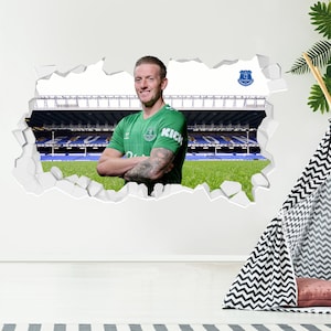 Everton FC Wall Sticker - Pickford 23/24 Broken Wall