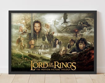 Lord of the Rings Movie Poster Set - Middle Earth Wall Art - Etsy