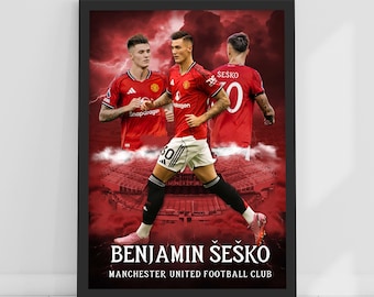 Manchester United FC Print - Sesko 25/26 Player Core Poster