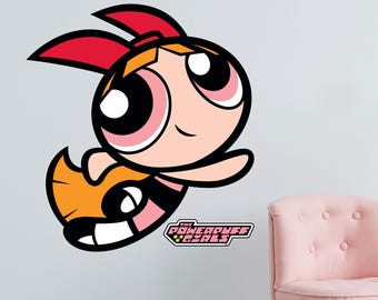 Powerpuff Girls™ Wall Sticker  –  Blossom Border Decal Superhero Wall Art