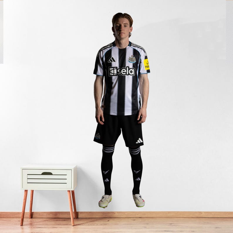 Newcastle United Wall Sticker - Gordon 25/25 Player Wall Decal Football Art image 1