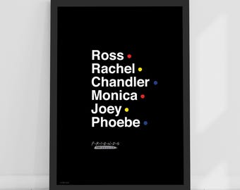 Friends™ Print – The Reunion Names Poster Wall Art