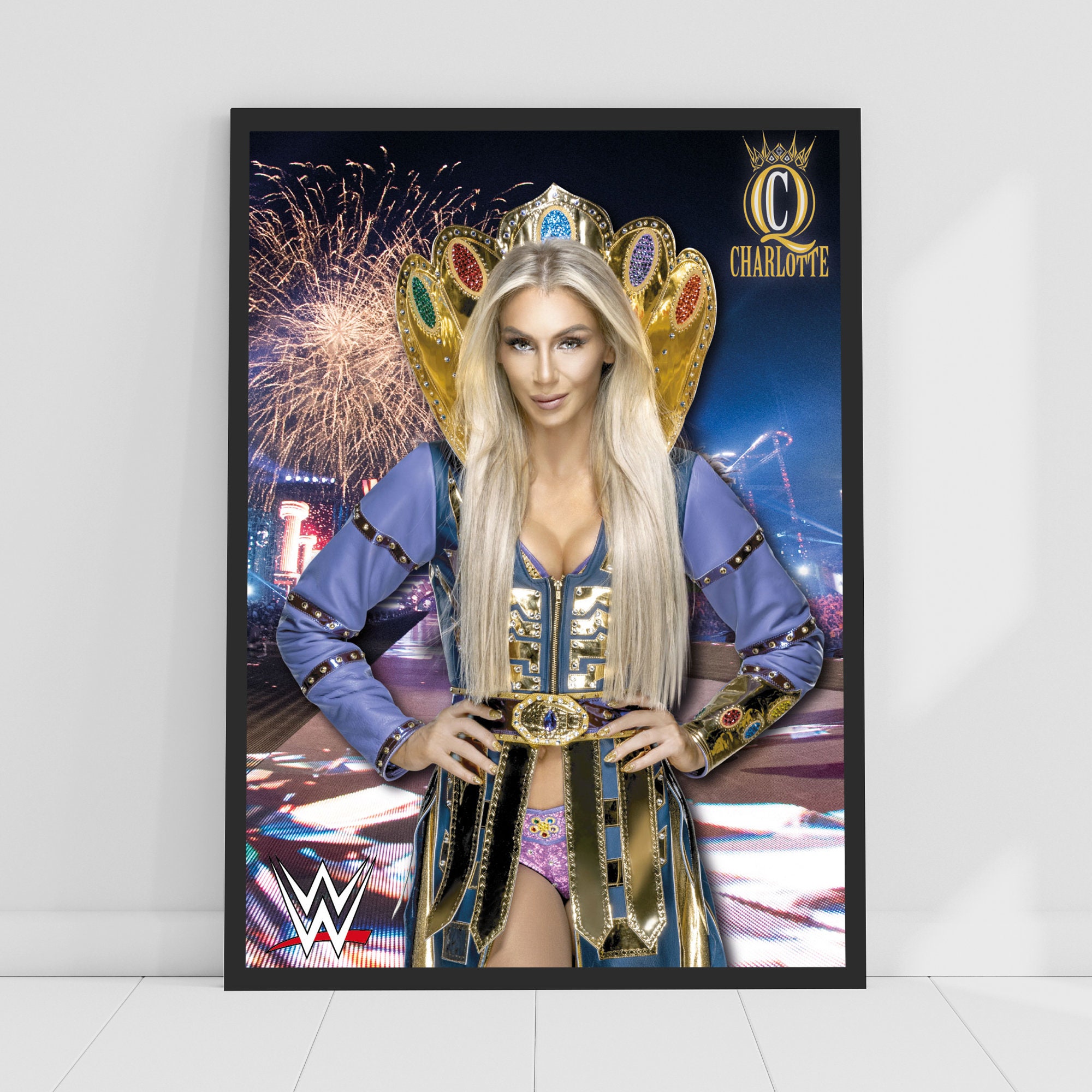 WWE CHARLOTTE FLAIR Signed Card Raw Smackdown | eBay