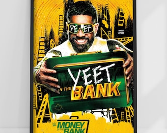 WWE Print - Dinero en el banco Jey Uso Yeet Cartel Wrestling Wall Art