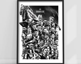 Grafische afdruk Newcastle United Cup Winners