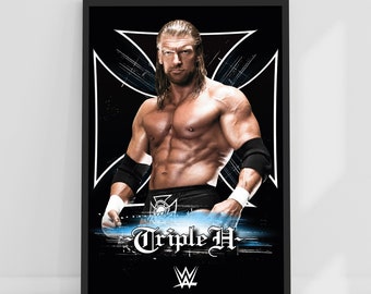 WWE プリント - トリプル H グラフィック ポスター レスリング
