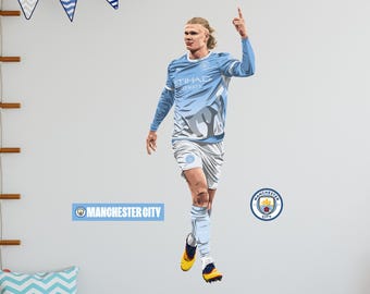Manchester City Wall Sticker - Erling Haaland 26/27 Illustration Wall Decal