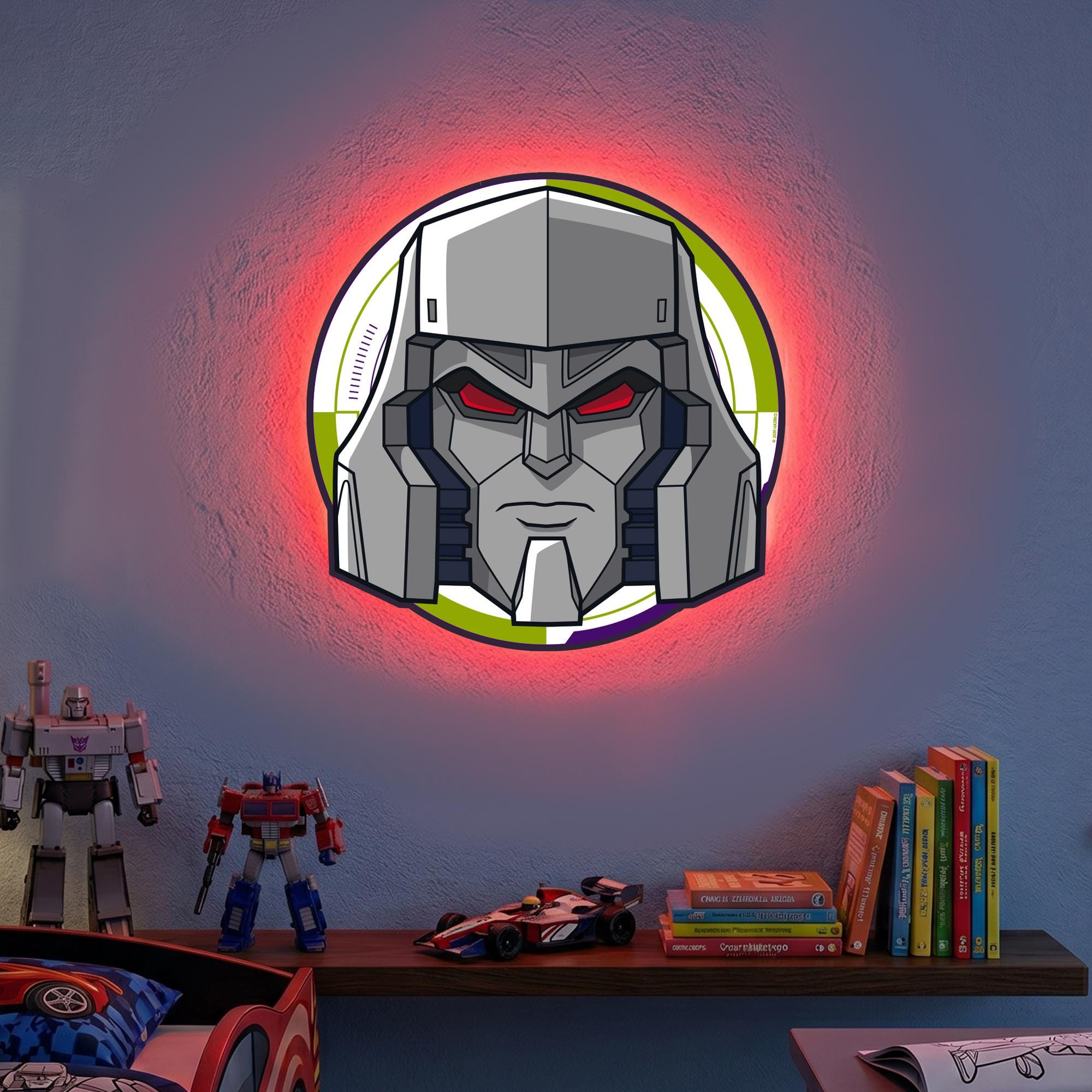 Transformers Megatron LED Backlit Wallpop - Etsy
