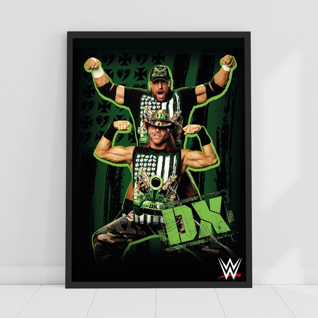 WWE Print DX Graphic Poster Wrestling Wall Art Etsy